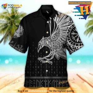 Viking Raven Odin Victory Hawaiian Shirt, Tropical Shirt
