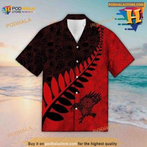 Viking Red Raven Hawaiian Shirt Tropical Shirt 2