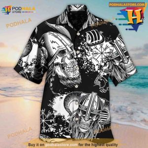 Viking Victory Life Black Style Hawaiian Shirt Hawaiian Outfit For Men 2