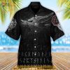 Viking Warrior Blood Black Style Hawaiian Shirt, 3D Hawaiian Aloha Shirt