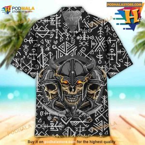 Viking Warriors Rune Hawaiian Shirt Aloha Shirt 2