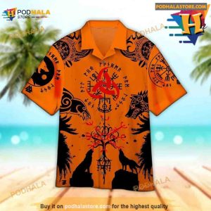 Viking Wolf Tree Of Life Raven Hawaiian Shirt Aloha Shirt 2