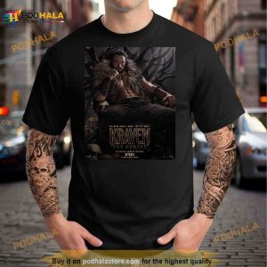 Villains Aren't Born They're Made Kraven The Hunter 2023 Poster Shirt 2