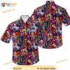 Villains Purple Red Pattern Summer Disney Hawaiian Shirt