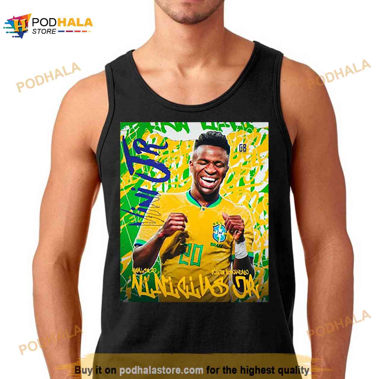 Vinicius Jr Brazil Football Shirt Vinicius Jr Brazil Football Shirt