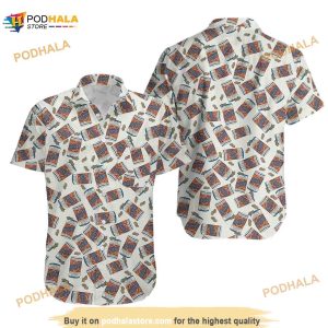 Vintage 1970s Billy Beer Pop Art Jimmy Carter Peanut Design Hawaiian Shirt, 70s Clothing