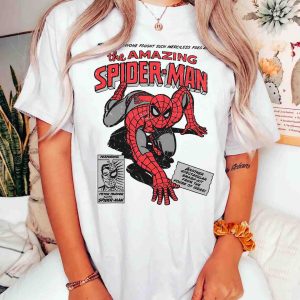 Vintage 90s Marvel The Amazing Spider Man Shirt, Retro Spiderman Comic Gift