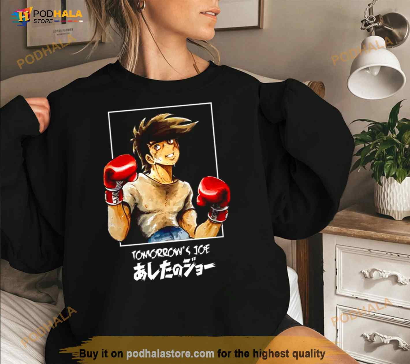 Vintage Japanese Anime ASHITA NO JOE T Shirt Boxing Cartoon 