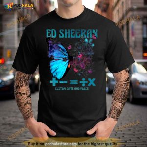 Vintage Butterfly Ed Tour 2023 Ran Mathematic Tour 2023 Shirt 3