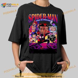 Vintage Spiderman Across The Spider verse Shir Miles Morales Shirt For Fans 2