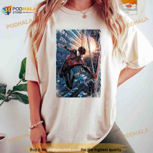 Vintage Spiderman Miles Morales Shirt, Spider man 2023 Marvel Fan Gift