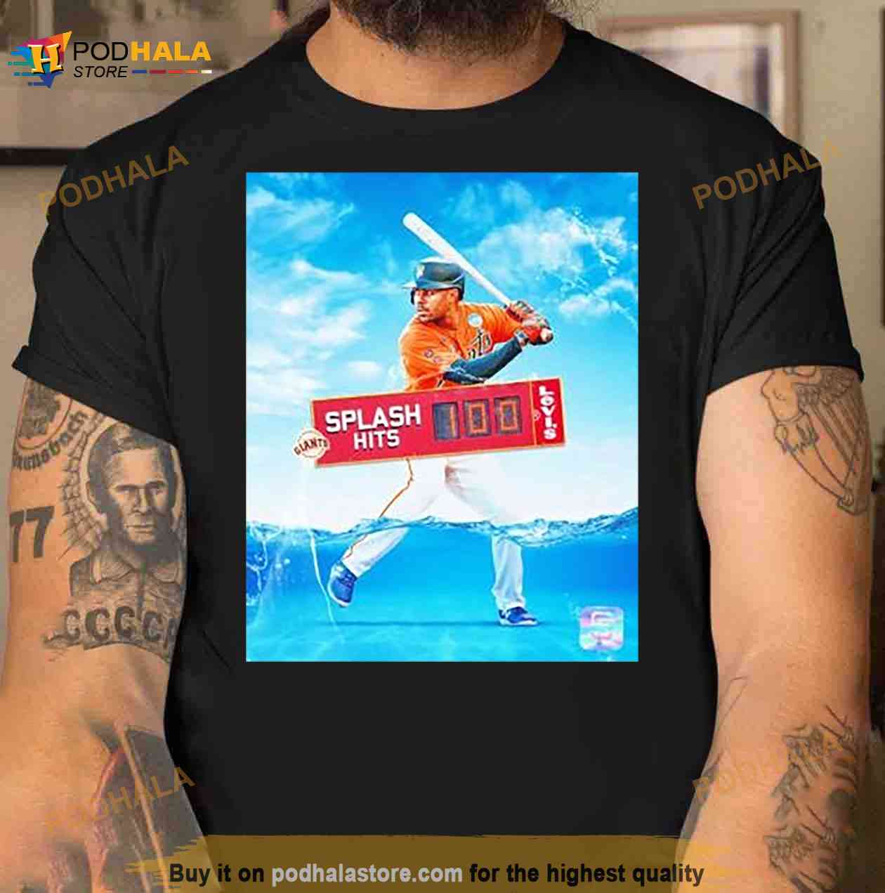 Wade For One Hundred Lamonte Wade Jr. Sf Giants 100 Splash Hits Shirt -  Bring Your Ideas, Thoughts And Imaginations Into Reality Today