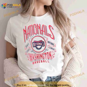 Washington Nationals baseball est. 1901 national league logo shirt