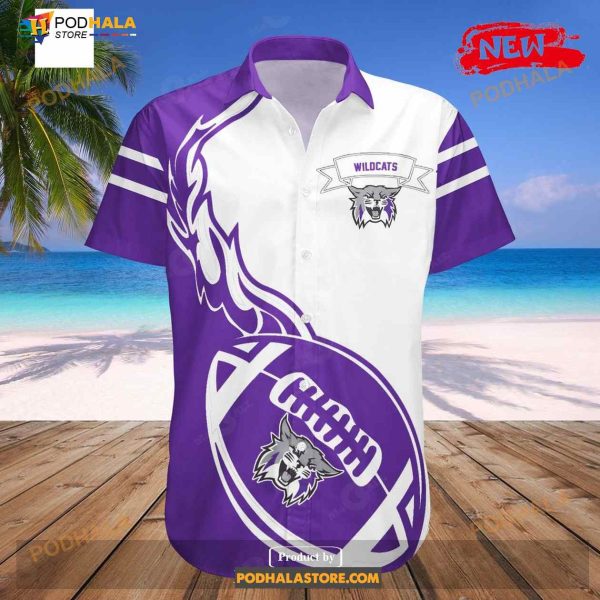Weber State Wildcats NCAA Flame Ball Design Funny Hawaiian Shirt