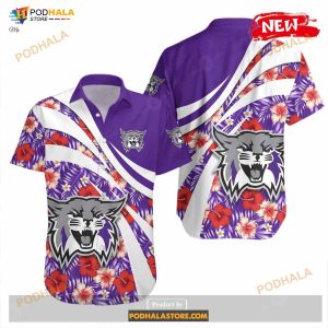 Weber State Wildcats Ncaa Hibiscus Sport Style Funny Hawaiian Shirts 2