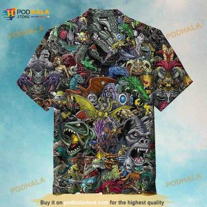 Welcome To The World Of God Zilla Hawaiian Shirt, Vintage Hawaii Beach Shirt