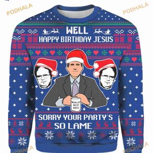 Well Happy Birthday Jesus Merry Christmas 2023 3D Sweater
