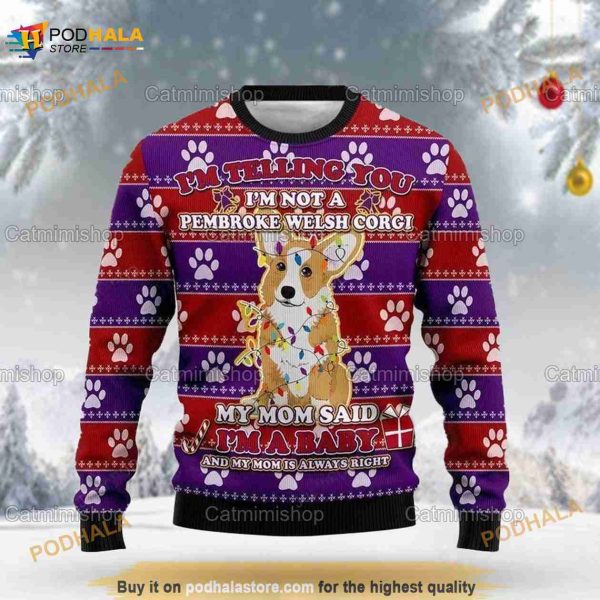 Welsh Corgi Corgi Corgi Ugly Sweater, Corgi Lovers Xmas Gift