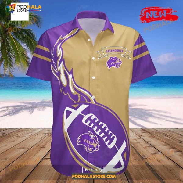 Western Carolina Catamounts NCAA Flame Ball Funny Hawaiian Shirt