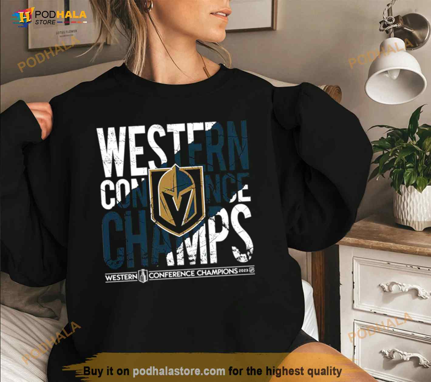 Western Conference Champs 2023 Knights NHL Shirt - Bring Your Ideas,  Thoughts And Imaginations Into Reality Today