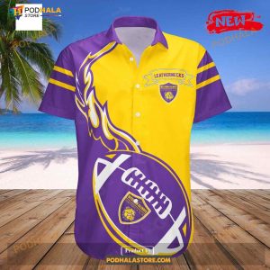 Western Illinois Leathernecks Ncaa Flame Ball Funny Hawaiian Shirts 2