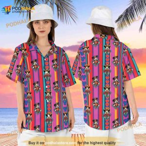 Western Mickey Mouse Hawaiian Shirt, Mens Mickey Cowboy Summer Aloha Shirt