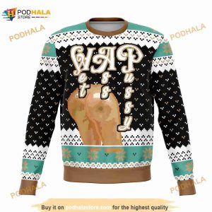 Wet Ass Puy Initials Ugly Christmas Sweater, Funny Xmas Gifts