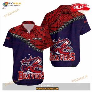 Weyburn Beavers NCAA Grunge Polynesian Tattoo, CA BASEBALL Funny Hawaiian Shirt