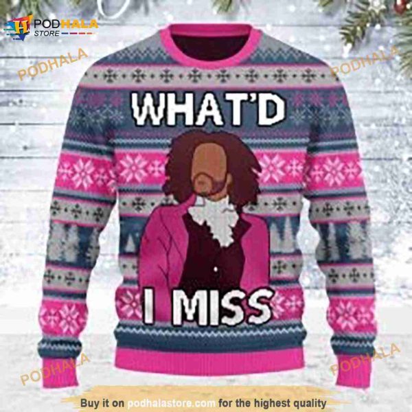 Whatd I Miss Hamilton Christmas Sweater