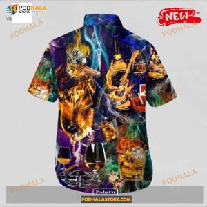 Whisky Fire For Summer Funny Hawaiian Shirt 2