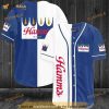 White - Blue Hamm's 3D Baseball Jersey