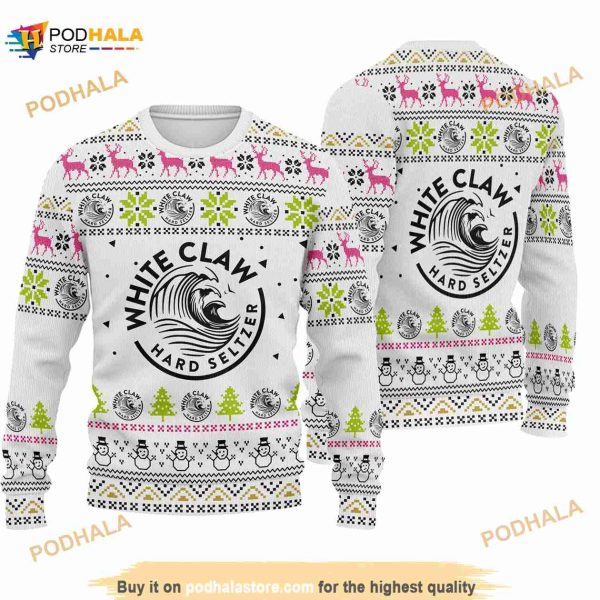 White Claw Hard Seltzer Beer Ugly 3D Sweater