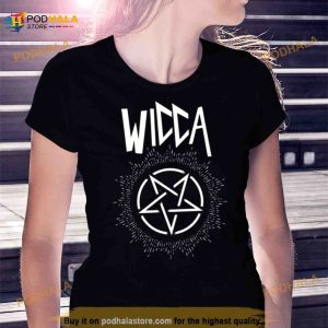 Wicca Inverted Pentagram Hex Girls Shirt