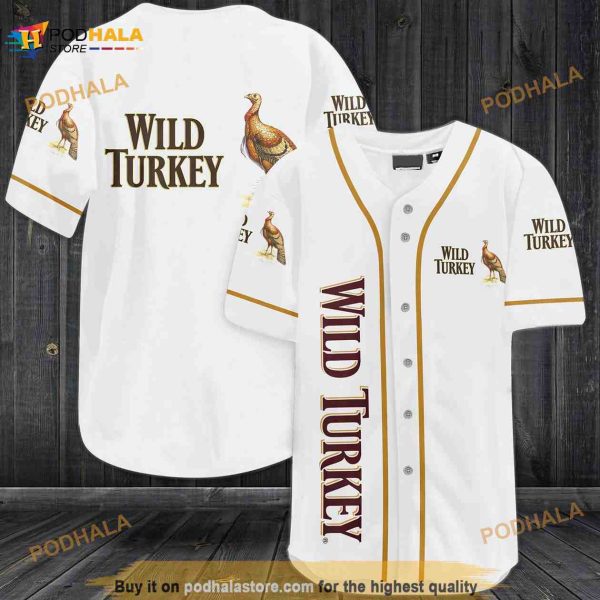 Wild Turkey 3D Baseball Jersey