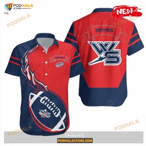 Windsor Spitfires NCAA Flame Ball, CA HOCKEY Funny Hawaiian Shirt