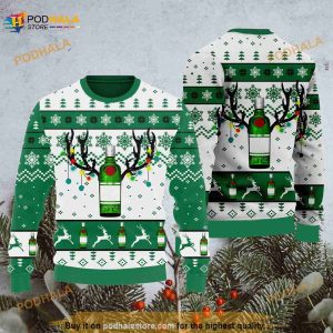 Wine Gin Christmas Spirit Drinking Wine Lovers Gift Ugly Sweater