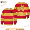 Winnie Pooh Striped Colorblock Disney 3D Sweater