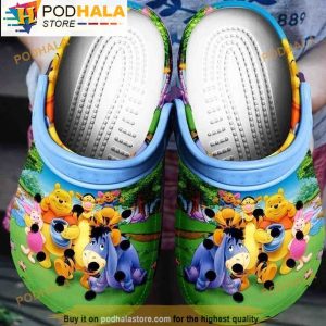 Winnie The Pooh And Friends Funny 3D Crocs, Funny Crocs
