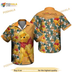 Winnie The Pooh Hawaiian Shirt, Pooh Summer Beach Trip Family Hawaiian Shirt
