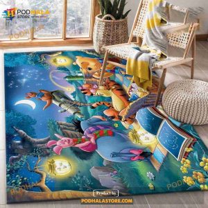 Winnie The Pooh Ver8 Rug Bedroom Rug Home Decor Gift