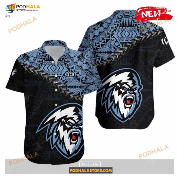 Winnipeg Ice NCAA Grunge Polynesian Tattoo, CA HOCKEY Funny Hawaiian Shirt