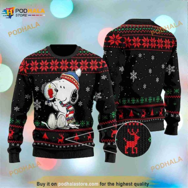 Winter Snoopy Dog Ugly Sweater, Funny Xmas Gift