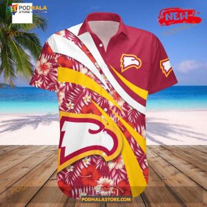 Winthrop Eagles Ncaa Hibiscus Sport Style Funny Hawaiian Shirts 2