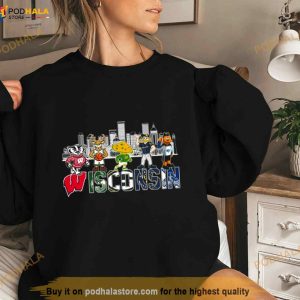 Wisconsin All Team Sports Skyline Mascot 2023 Shirt