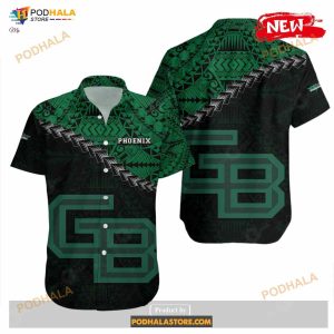 Wisconsin green Bay Phoenix Ncaa Grunge Polynesian Tattoo Funny Hawaiian Shirts 1