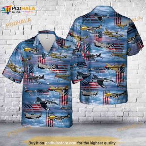 World War Ii American Fighters Hawaiian Shirt, 3D Veteran Aloha Shirt
