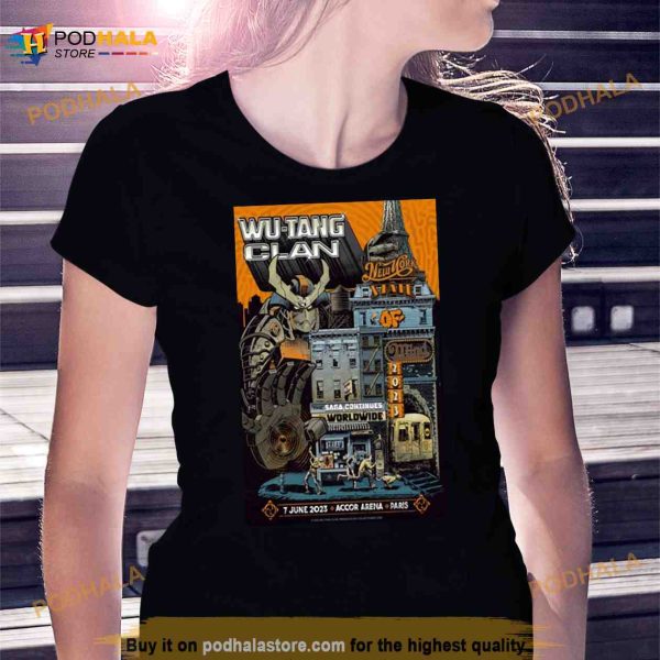 Wu Tang Clan June 7 2023 Accor Arena Paris France Shirt