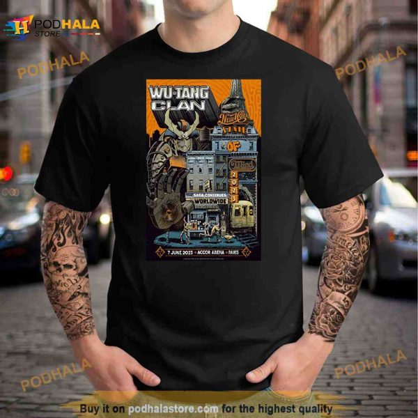 Wu Tang Clan June 7 2023 Accor Arena Paris France Shirt