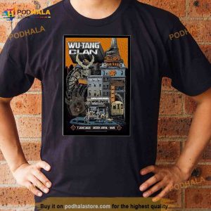 Wu Tang Clan Paris 06 07, 2023 Accor Arena Tour Poster Shirt