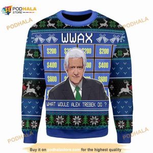 Wwax What Would Alex Trebek Ugly Sweater